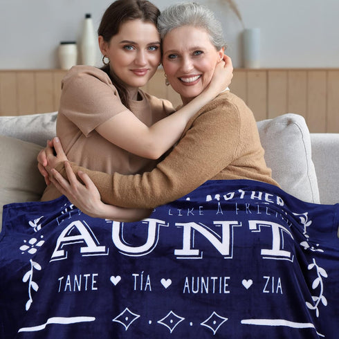 Best Aunt Ever Blanket Gift of Love  Appreciation
